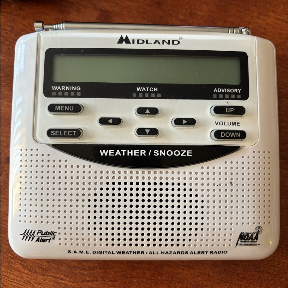 Midland WR120 NOAA Weather and Emergency Alert Radio.